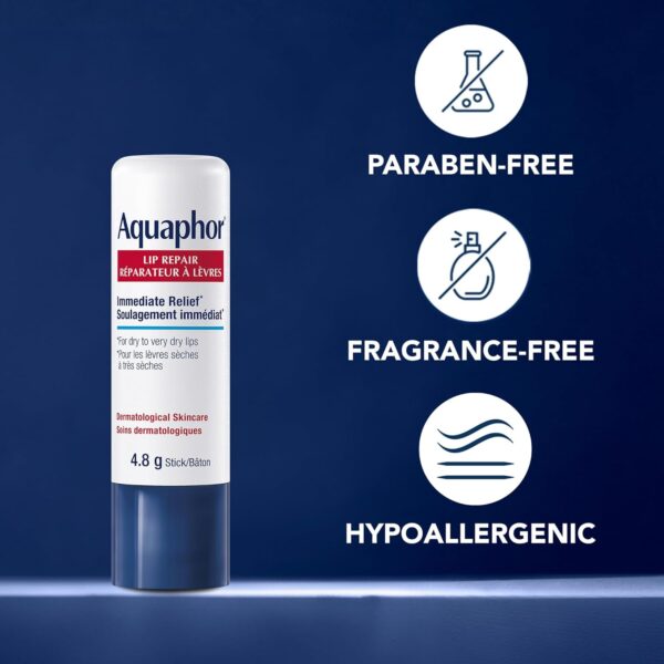 EUCERIN AQUAPHOR Lip Repair Stick DUO PACK for Dry, Chapped and Cracked Lips, 2x4.8g