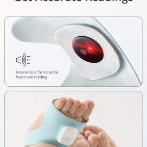 eufy Baby S320 Smart Sock Baby Monitor with 2.4 GHz Wi-Fi, Track Sleep Patterns, Naps, Heart Rate, and Blood Oxygen Levels, Soft and Comfortable, for Babies 0-18 Months, No...