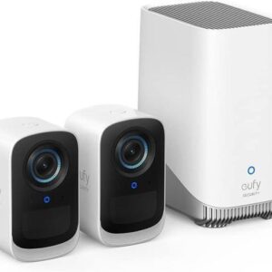 eufy Security eufyCam S300(eufyCam 3C) 2-Cam Kit, Security Camera Outdoor Wireless, 4K Camera, Expandable Local Storage up to 16TB, Face Recognition