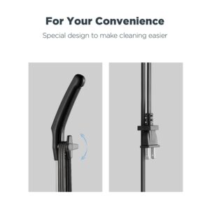 Eureka Home Lightweight Corded Stick Vacuum Cleaner, Powerful Suction Convenient Small Vacuum for Hard Floor, 3-in-1 Hand Vacuum, Blaze Black, NES212C