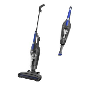 Eureka Home Lightweight Corded Stick Vacuum Cleaner, Powerful Suction Convenient Small Vacuum for Hard Floor, 3-in-1 Hand Vacuum, Navy Blue, NES312C