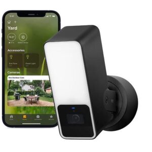 Eve Outdoor Cam - Secure floodlight camera with Apple HomeKit Secure Video technology