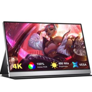 EVICIV 4K Portable Monitor 3840*2160 4K Portable Display Gaming Monitor USB C OTG