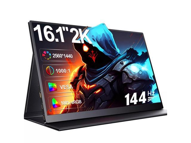 EVICIV QHD 16.1" 2K 144Hz Portable Monitor Gaming Monitor Screen USB C Screen VESA 100%sRGB For Game PS 4 5