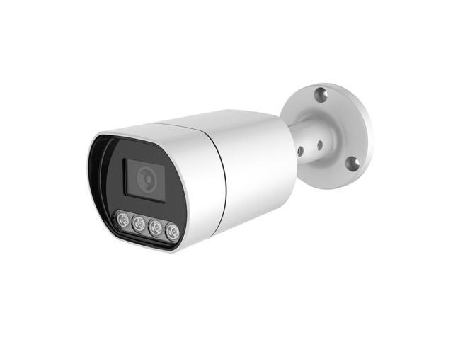 EXVIST 4K 8.0MP PoE IR Weatherproof Compact Bullet Live Streaming IP Camera for Broadcasting to YouTube Facebook Twitch etc. by RTMP W/2.8mm Wide