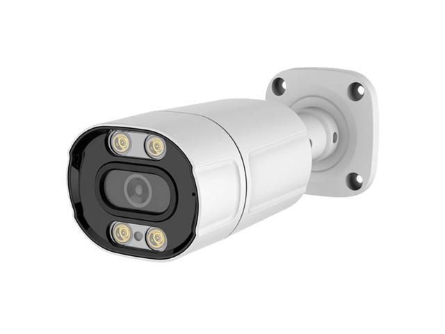 EXVIST UltraHD 4K Compact Bullet PoE IP Camera, 8MP Full Color Outdoor Security Camera, Hikvision Compatible, 2.8mm Lens, Human Detection, IP66