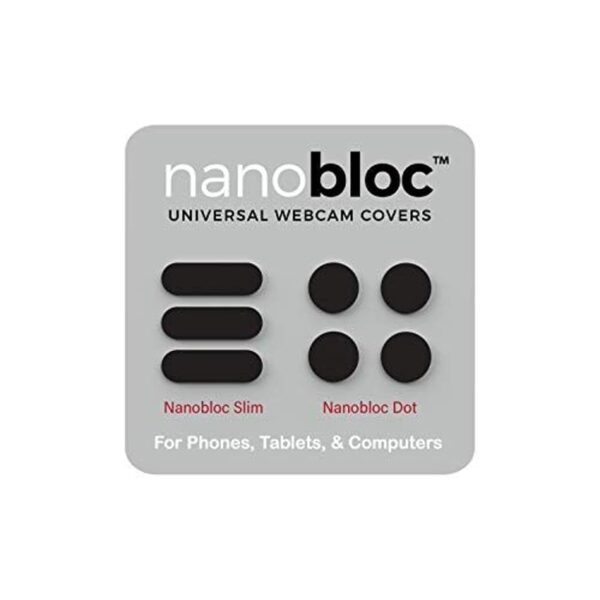 Eyebloc Nanobloc Universal Webcam Covers - Privacy Protection Accessory, No Residue Application, Safe Screen Closure - Dots and Bars, 7 Pieces - Black Eyebloc Nanobloc Universal Webcam Covers - Privacy Protection Accessory, No Residue Application, Safe Screen Closure - Dots and Bars, 7 Pieces - Black