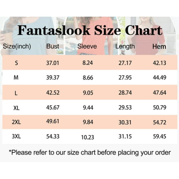 Fantaslook Women Blouses Dressy Casual Summer Short Sleeve Shirts Crew Neck Pleated Tunic Tops