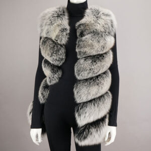 Fashion Fox Vest- Black Snow