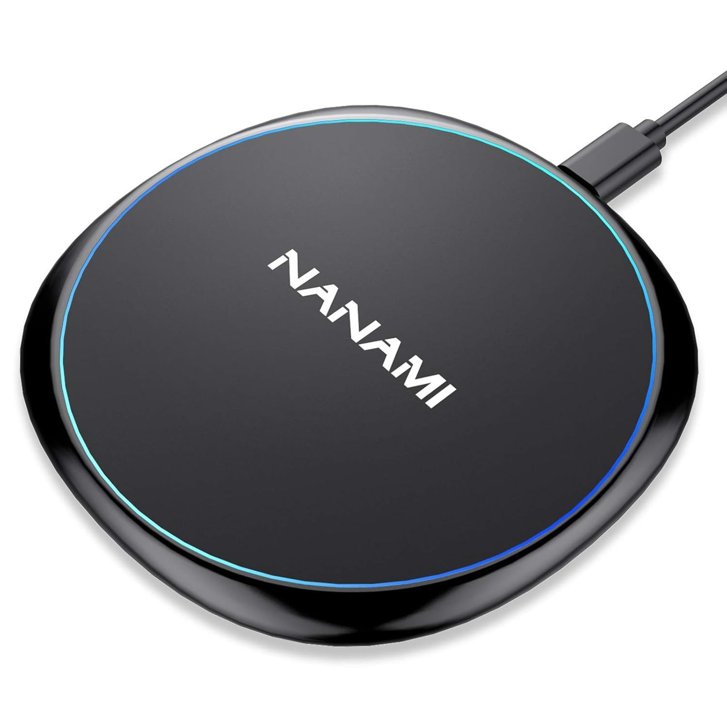 Fast Wireless Charger, NANAMI 15W Max Qi Charging Pad for iPhone 16/15 Pro Max/14/13/12 Mini/11/XR/XS/X/8, Fast Charge for Samsung Galaxy S25/S24/S23/S22 Ultra/S21/S20...