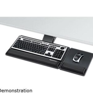Fellowes 8017901 Designer Suites Premium Keyboard Tray, 19 x 10-5/8, Black