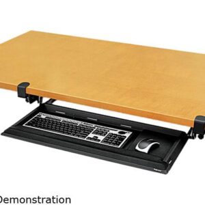 Fellowes 8038302 Designer Suites DeskReady Keyboard Drawer, 19-3/16w x 9-13/16d, Black Pearl