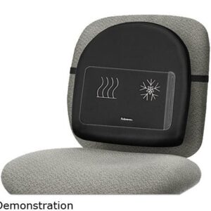 Fellowes 9190001 Climate Contol Back Rest, 14 1/2w x 3d x 13 5/8h, Black