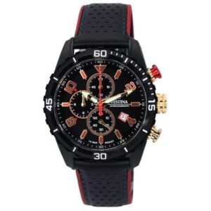 Festina Sport Chronograph Black Dial Quartz F20519-4 F205194 100M Men's Watch