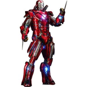Figure Hot Toys MMS618D43 - Marvel Comics - Iron Man 3 - Silver Centurion Armor Suit Up Version