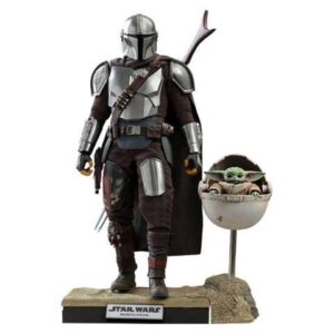 Figure Hot Toys TMS015 - Star Wars - The Mandalorian -The Mandalorian & The Child Deluxe Version