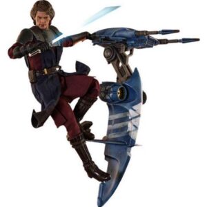 Figure Hot Toys TMS020 - Star Wars : The Clone Wars - Anakin Skywalker And Stap Deluxe Version