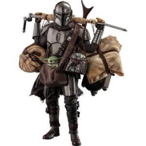 Figure Hot Toys TMS052 - Star Wars : The Mandalorian - The Mandalorian & Grogu Deluxe Version