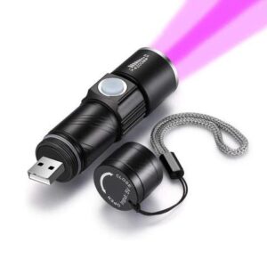 Flashlight Torch Lamp Purple-Light Flashlight UV Flashlight Ultraviolet Rechargeable Outdoor Lighting Pet Urine Detector