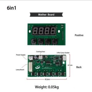 For Cast Aluminum LED Par Light 18x18W RGBWA+UV 18x12W RGBW Lighting Motherboard Power Supply Iron lens