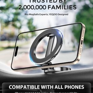 for Magsafe Car Mount, [360° Rotation Strong Magnet] Phone Holder for Your Car, Stand Hands-Free Car Holder Phone Mount Car Fit for iPhone 15 14 13 12 Pro Max Plus Mini Magsafe...