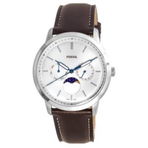 Fossil Neutra Minimalist Moonphase Silver Dial Quartz FS5905 Men's Watch