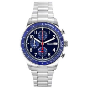Fossil Sport Tourer Chronograph Blue Dial Quartz Men's Watch FS6047