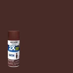 French Truffle, Rust-Oleum American Accents 2X Ultra Cover Satin Spray Paint-393568, 12 oz, 6 Pack