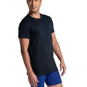 Fruit of the Loom Men's Crew Tee Undershirts, Moisture Wicking & Tag Free, Also Available in Big & Tall