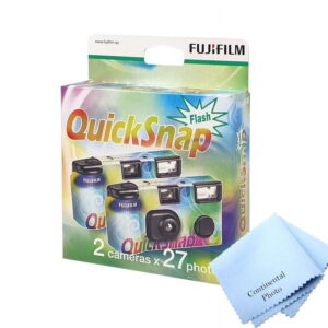 Fujifilm 7130786 QuickSnap 400 Disposable Flash Camera Pack of 2