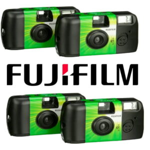 Fujifilm Disposable 35mm Camera With Flash, 4 Cameras ( 2 Pack of 2 = 4 cameras total )