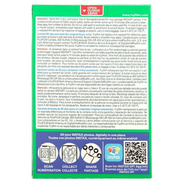 Fujifilm Instax Mini Twin Pack Film (20 sheets)