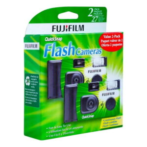 Fujifilm QuickSnap Flash 400 One Time Use 35mm Camera with Flash, 27 Exposures, 8-Pack