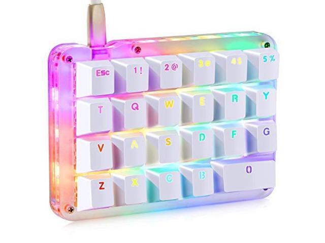Fully programmable mechanical keyboard Customizable gaming keyboard 23 keys Macro key RGB backlight One-handed small keyboard Shot cut key DIY
