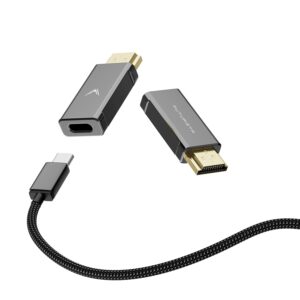 Futurizta Tech USB-C Female to HDMI Male Adapter 4K 60Hz, USB-C to HDMI Converter, Thunderbolt 3/4 Compatible, 4K Ultra HD Display Adapter Compatible with MacBook, iPad Pro,...
