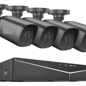 Gadpiparty 1080P Video Security System 1080N 5IN1 H.264+ 4CH DVR with 4X Outdoor Weatherproof Surveillance Cameras CCTV Kit (Size : None, Color : 4PCS