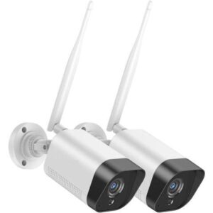 Gadpiparty 2/4PCS FHD 3MP IP H.265 Video Camera Surveillance System Weatherproof Cameras 100ft Night Vision with Smart P2P for NVR(4PCS Camera Kit)