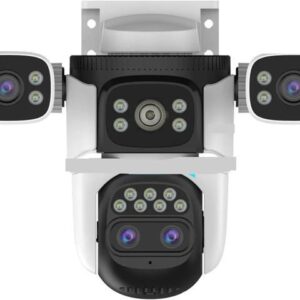 Gadpiparty 20MP Four Screens WiFi Security Camera Outdoor 10X Optical Zoom Four Lens Human Auto Tracking Waterproof CCTV Cameras(A/U,10K 10xZoom Add