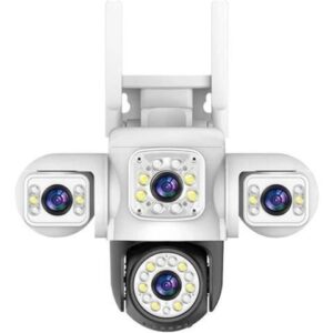 Gadpiparty 3 Lenses and 3 Screens,4K,12MP,WiFi Closed-Circuit Television,Security Camera,Outdoor Waterproof,Network(U/K,WiFi Camera)