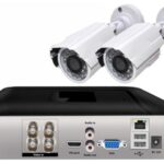 Gadpiparty 4CH 1080P Full HD Surveillance Camera Kit AHD DVR 18M Cable with HD InfrarNight Vision Waterproof Alarm CCTV Security Camera Set (Size :