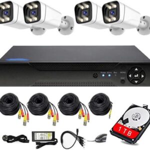 Gadpiparty 4CH AHD Security Camera 4K 8MP 8.0MP DVR Color Night Vision Kit Audio Recording Outdoor Video Surveillance Microphone Analog TVI CVI CCTV