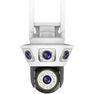 Gadpiparty 4K 3 Lens 3 Screen 12MP WiFi Closed-Circuit Television,Outdoor Waterproof,Security Camera,IP Camera(E/U,WiFi Camera)