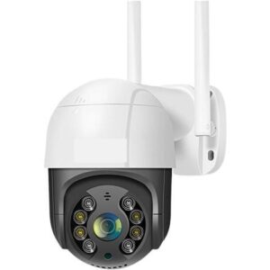Gadpiparty 4K 8MP Smart WiFi PTZ Camera 5X Digital Zoom AI Human Detection Wireless CCTV IP Camera Home Security Protection(5MP No Card)