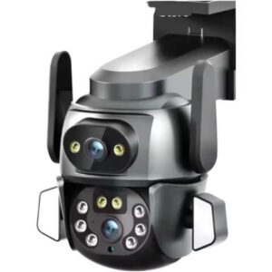 Gadpiparty 4K 8MP WiFi Camera TUYA APP Dual Screen Cam Binocular AI Body Automatic Tracking CCTV Security Intelligent IP66 Monitoring(A/U,TUYA 8MP