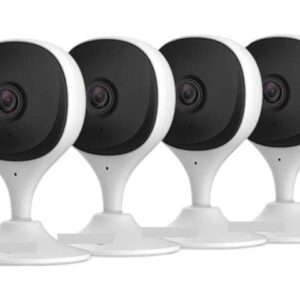 Gadpiparty 4PCS Indoor Security Camera Monitor Wi-Fi IP Security Surveillance Smart System with Night Vision Camera(U/S_4PCS CUE 2C)