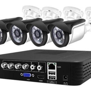 Gadpiparty 5 in 1 A Camera Kit 5MP 1080P 720P Video Recorder Surveillance System Outdoor Security 4CH CCTV System Camera Email Alarm(1080P Cam Kit