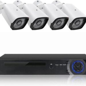 Gadpiparty 5MP POE Camera System with Audio, Home Security H.265 HD Cameras System with Night Vision, Motion Detection, Remote Viewing, Outdoor IP66