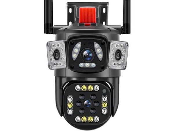 Gadpiparty 6K 12MP Outdoor WiFi Camera Motion Tracking PTZ Zoom Cam Three Screen 360° View Security Protection Video Surveillance Cameras(EU Plug,6K Gadpiparty 6K 12MP Outdoor WiFi Camera Motion Tracking PTZ Zoom Cam Three Screen 360° View Security Protection Video Surveillance Cameras(EU Plug,6K