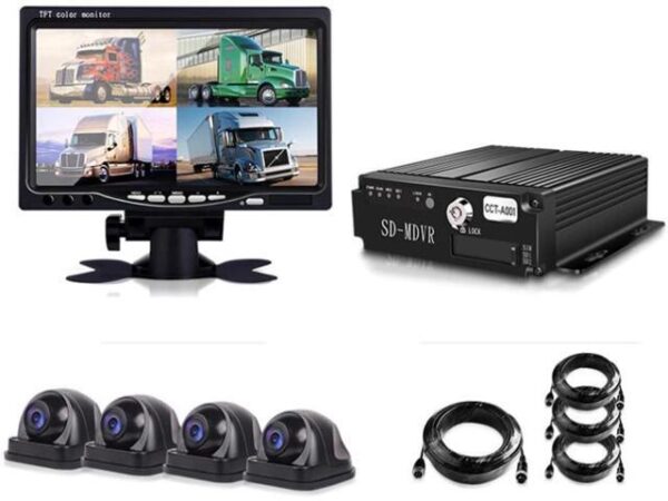 Gadpiparty 720P HD AHD4 Surveillance Video Recorder with 7-Inch Display and Waterproof Camera Loop Recording Assistance Reversing Display Kit Gadpiparty 720P HD AHD4 Surveillance Video Recorder with 7-Inch Display and Waterproof Camera Loop Recording Assistance Reversing Display Kit