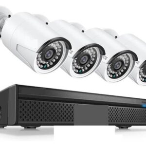 Gadpiparty 8CH 5MP Wired NVR POE Security Camera System 5MP IP66 Outdoor IR-Cut CCTV Canera Video Surveillance Video Recorder Kit (Size : 1T, Color :